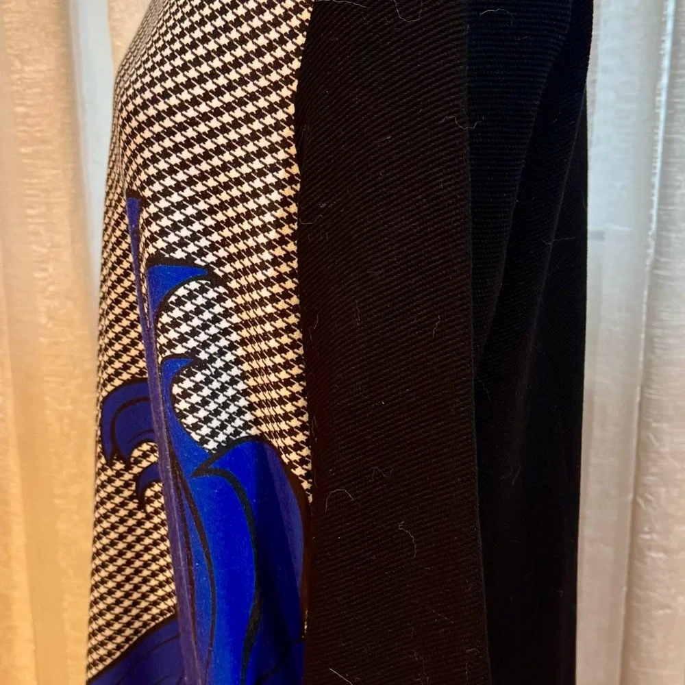 Elegant Blue and Brown Maxi Dress, Elegant style, size Medium - Picture 9 of 16